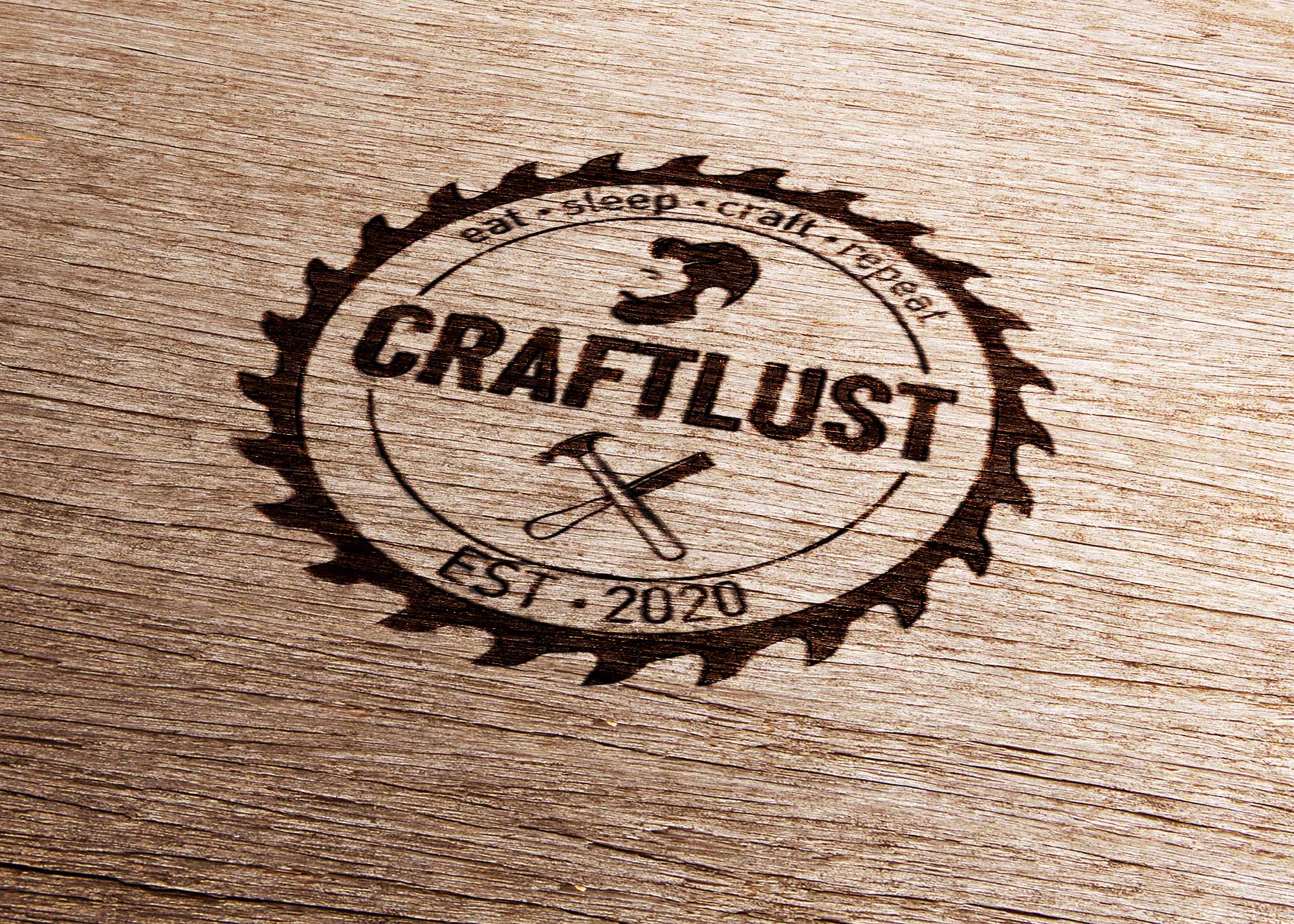 Craftlust Logo Mockup